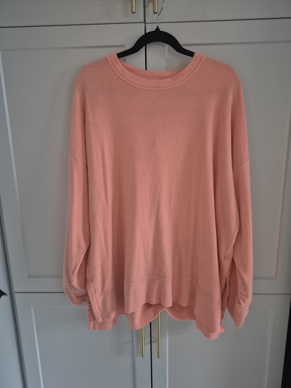 aerie Relaxed Crewneck Sweater in Coral